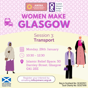 Women Make Glasgow Session 3: Transport