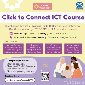 Glasgow: Click to Connect ICT Course