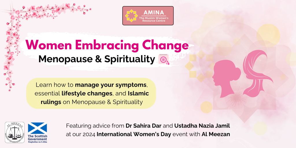 Amina MWRC Menopause and Spirituality International Womens Day 2024