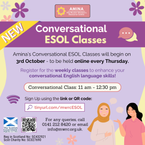 Online: Weekly Conversational ESOL