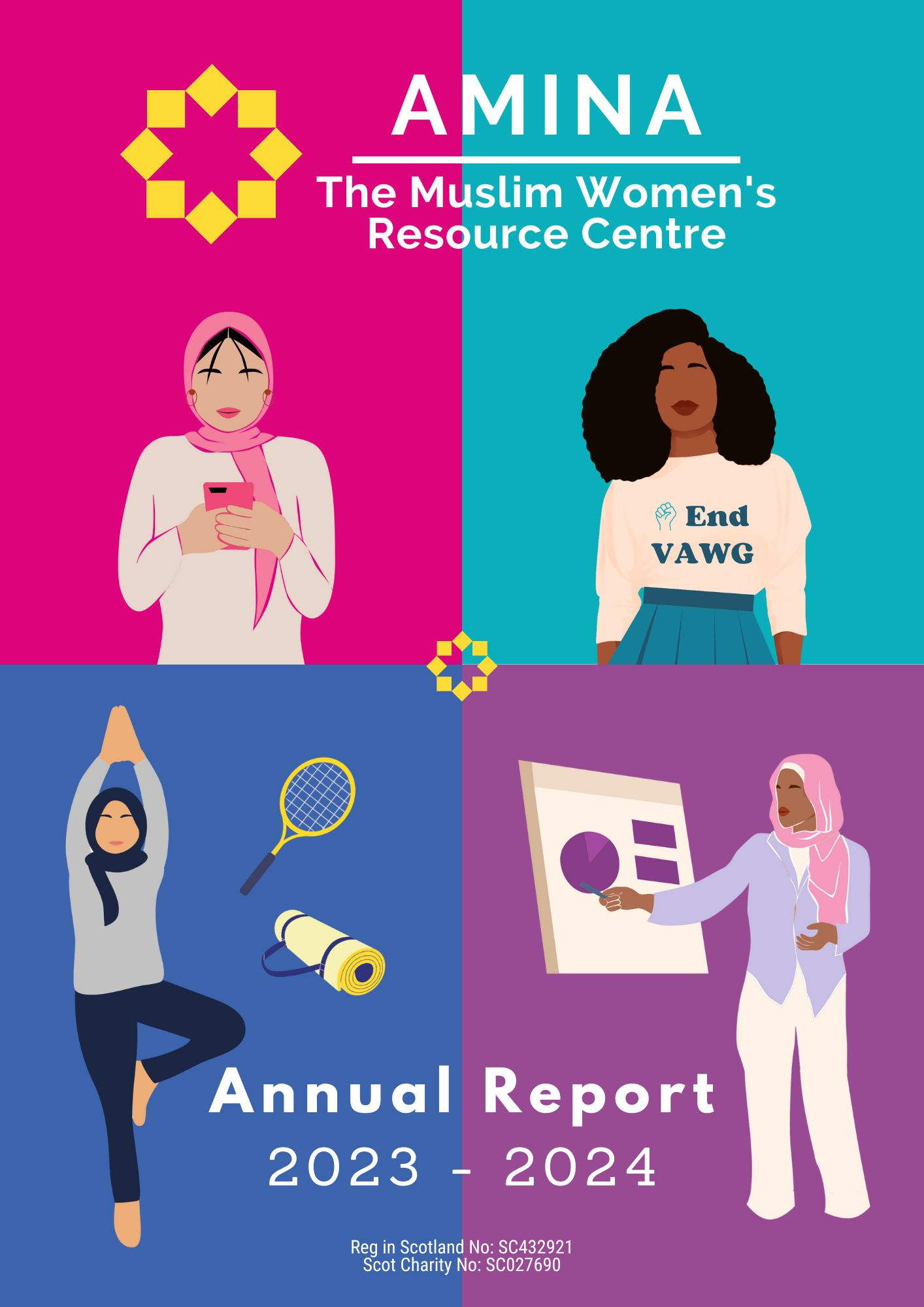 Amina MWRC Annual Report 2023 Cover