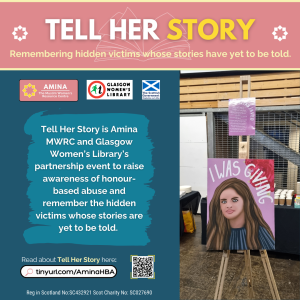 Amina MWRC GWL Tell Her Story Graphic