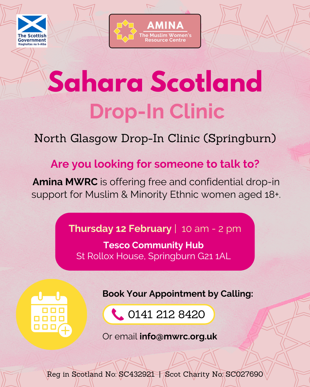 Sahara Scotland: Drop In Clinic