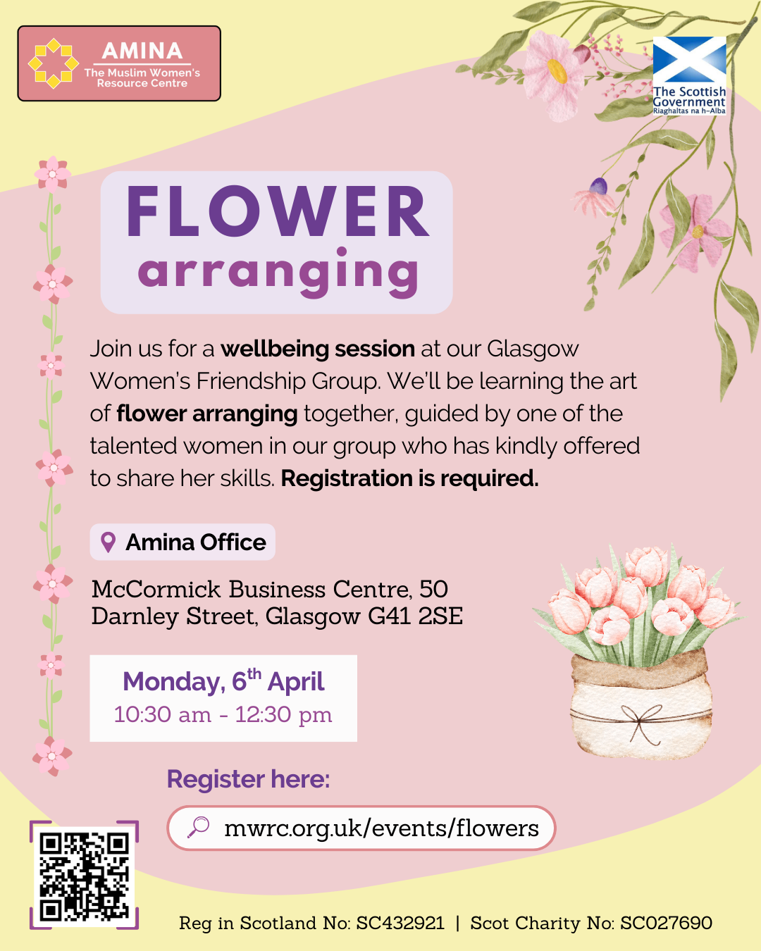 Glasgow WFG: Flower Arranging